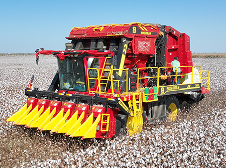 BG大游集团4MZD-6C/6D型自走式圆捆打包棉花收获机